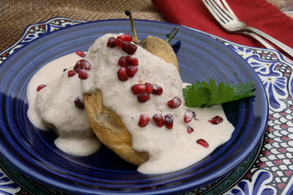 Chiles en Nogada (Chiles in Walnut Sauce) inspired by Like Water for Chocolate for Food 'n Flix