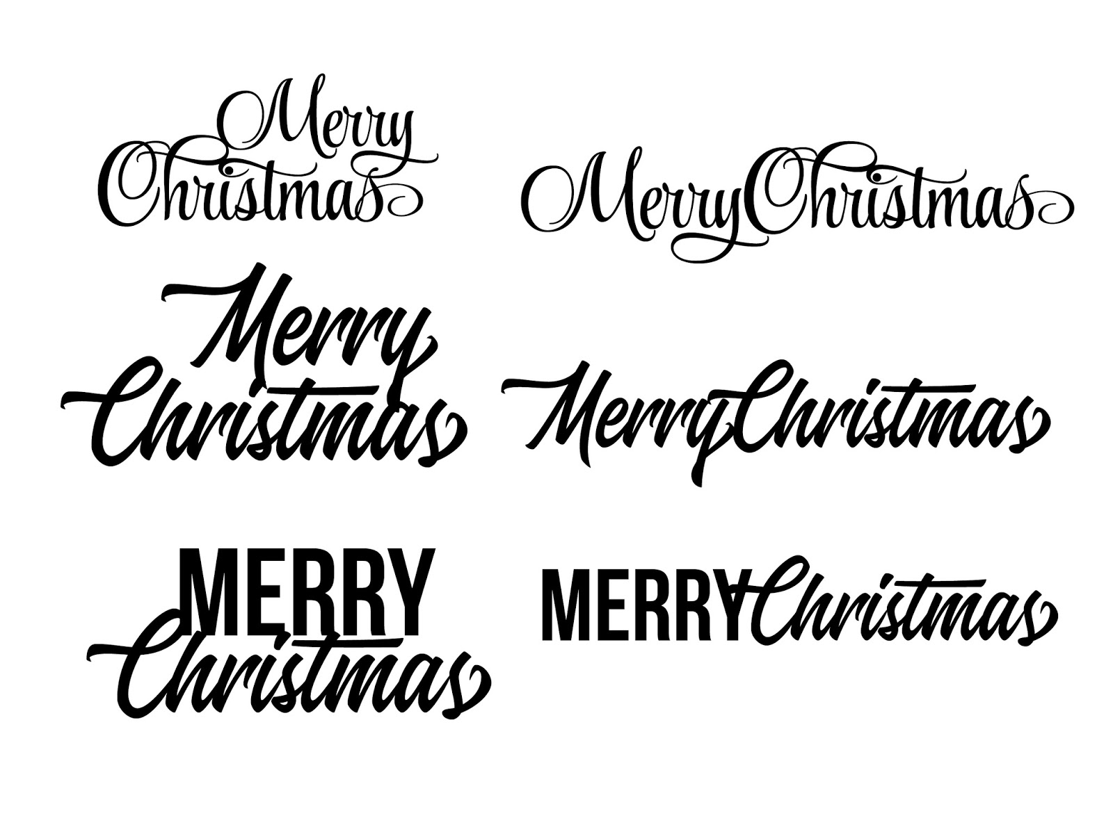 Download Free Merry Christmas SVG cut files