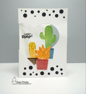 Looking Sharp Card bt Diane Morales | Cultivated Cacti Stamp Set by Newtons Nook Designs