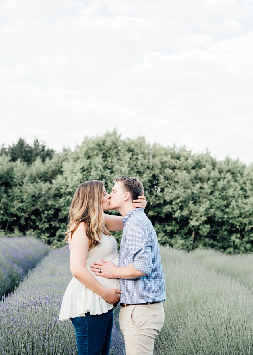 Lavender Farm Maternity Session by Bonney Lake Photographers Something Minted and More