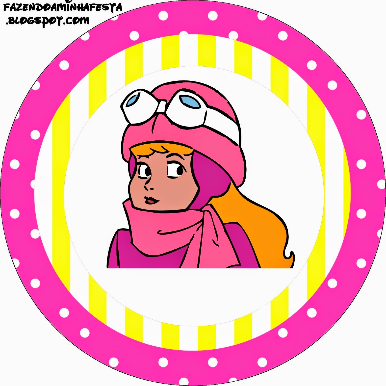 Penelope Glamour Retro: Etiquetas para Candy Bar para Imprimir Gratis. Toppers o Etiquetas de Penelope Glamour Retro para imprimir gratis.