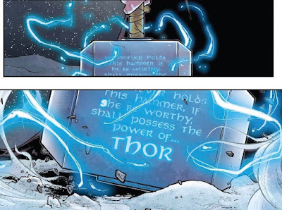 Whosoever holds this hammer, if *she* be worthy, shall possess the power of Thor.