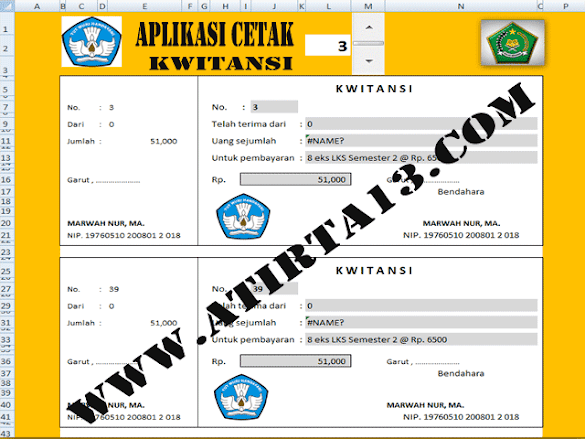 Download Aplikasi Cetak Masal Kwitansi Sekolah/Madrasah