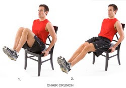 CHAIR CRUNCHES