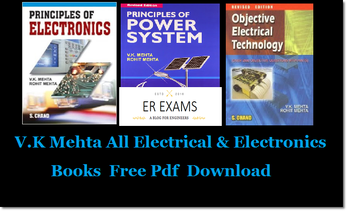 V.K Mehta All Electrical & Electronics Books Free Pdf Download