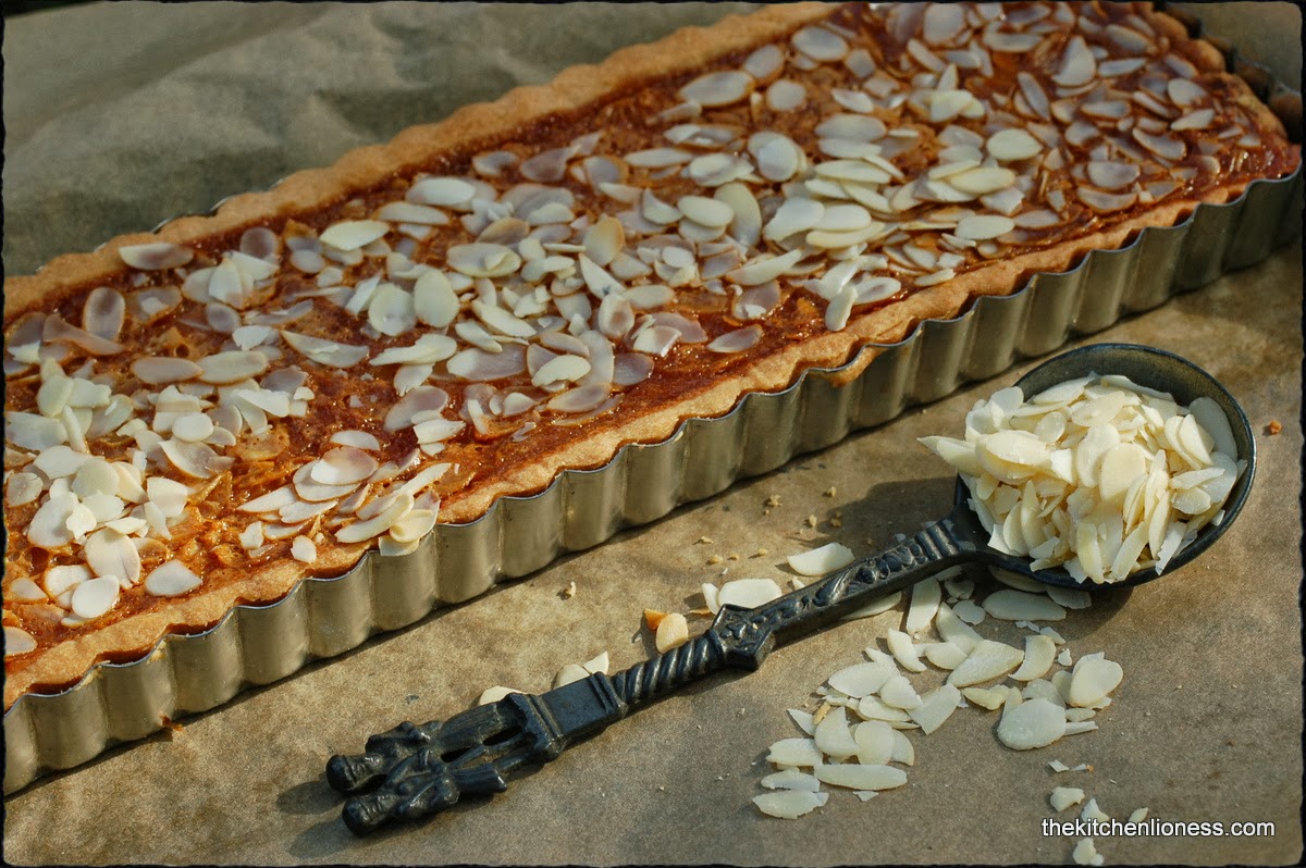 The Kitchen Lioness FFwD CaramelAlmond Custard Tart