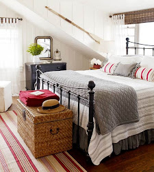 byholma ikea chest bedroom farmhouse bed gray modern wicker cozy guest room grey coastal trunk iron walls country decor simple