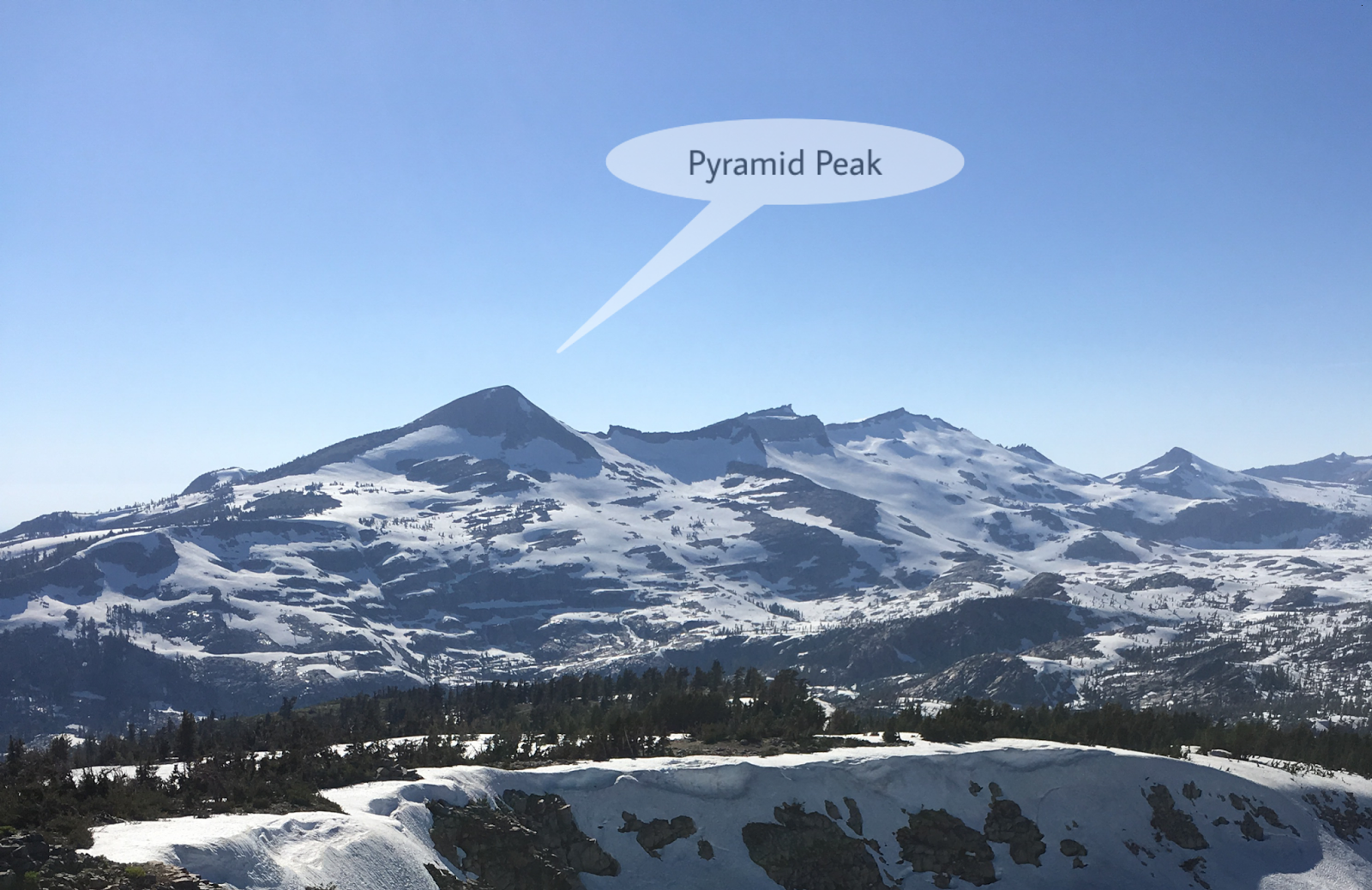 Life is a mountain. Pyramid Peak Via Rocky Canyon Trail Desolation