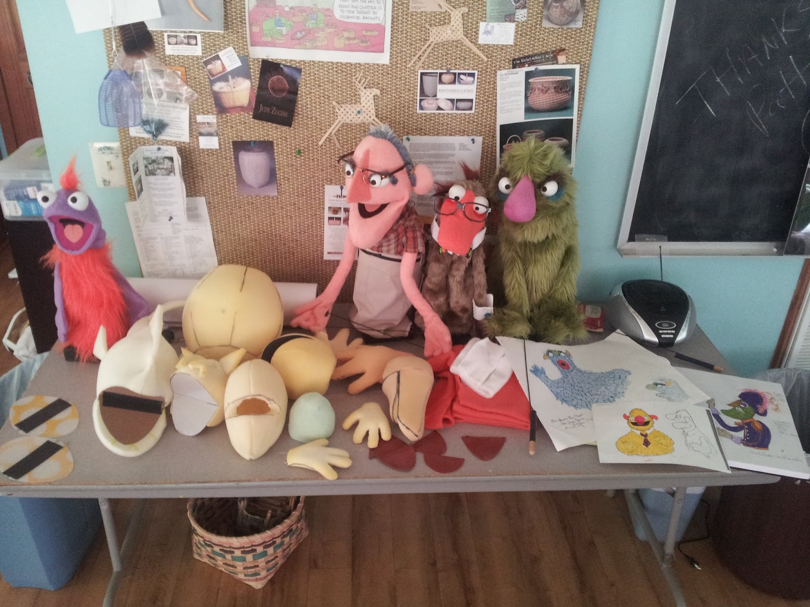 Puppets and Banjos Puppet Making Class at the John C. Campbell Folk