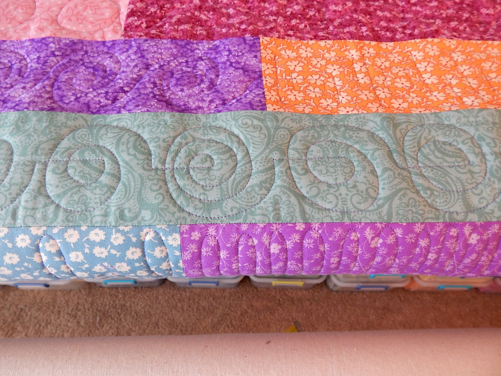 The Fleming's Nine Pink Chunky Race Quilt