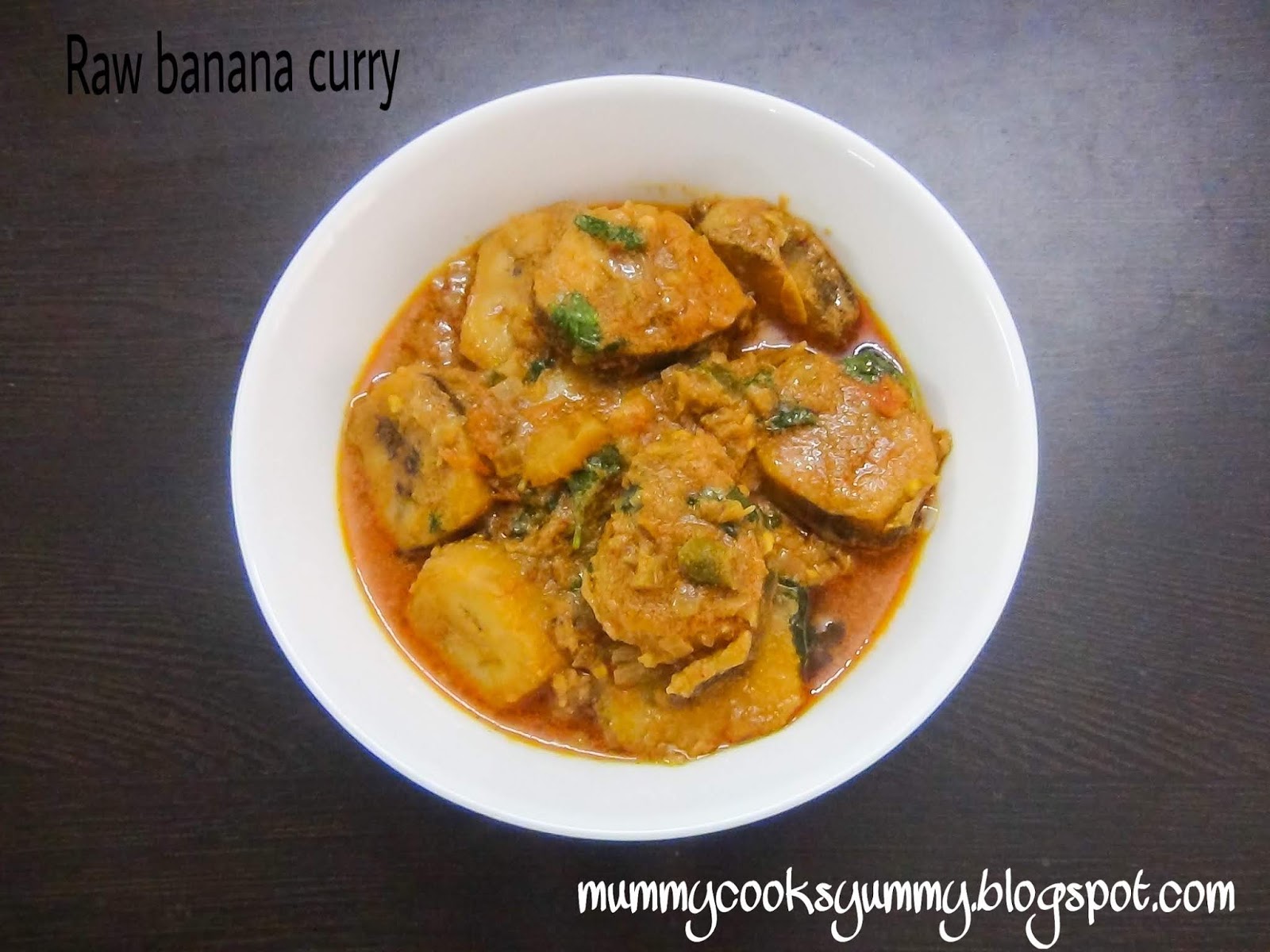 Spicy raw banana curry recipe / Plantain curry recipe / How to make raw