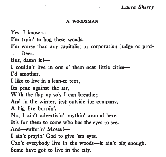 The Gallivanting Girl Blog Words A Woodsman by Laura Sherry