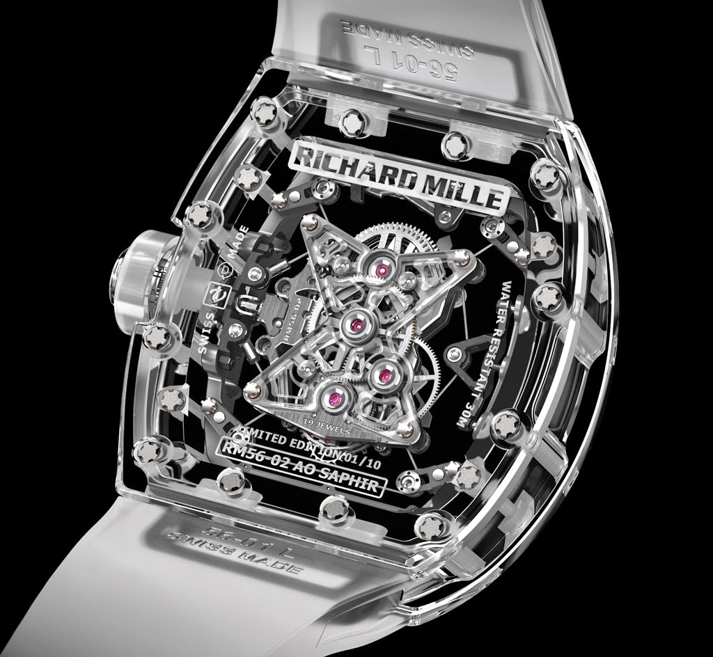 Richard Mille - Tourbillon RM 56-02 Sapphire | Time and Watches | The ...