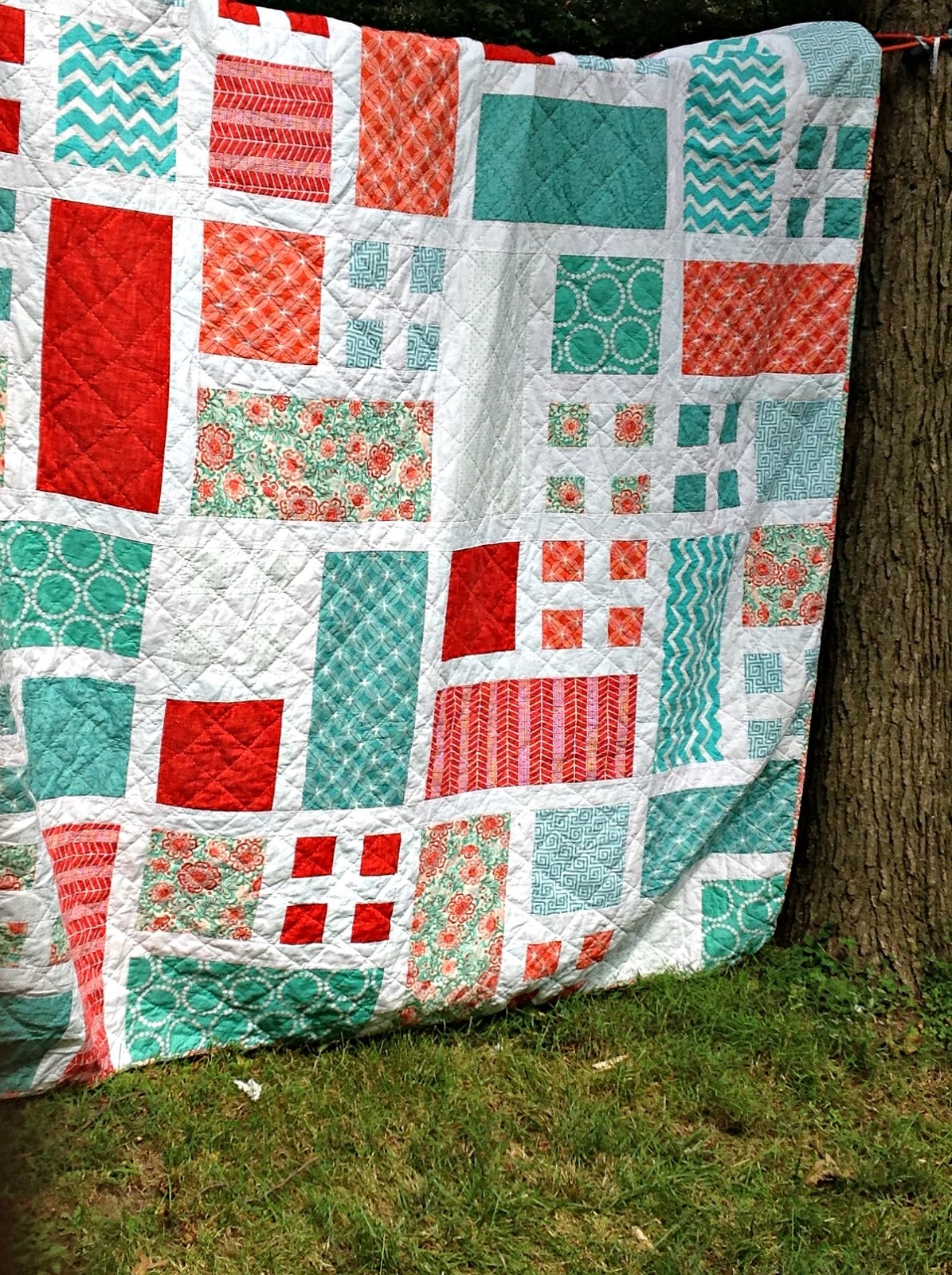 Jane's Fabrics and Quilts College Quilt Gifted