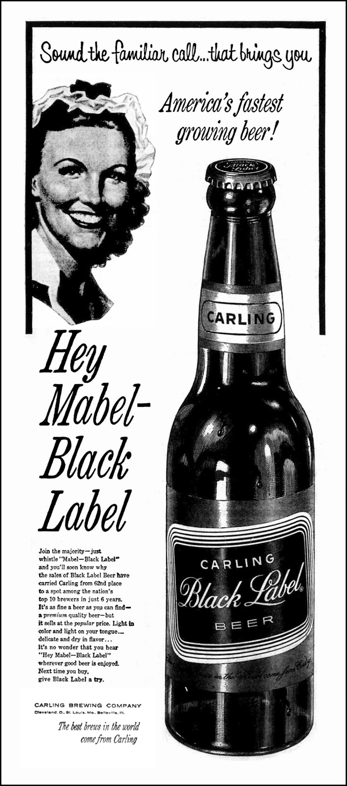 BLACK LABEL Malt Liquor Original 1971 Vintage Print Ad Only Black Label Malt Liquor Gives You What The Others Don't 100% Canadian Malt