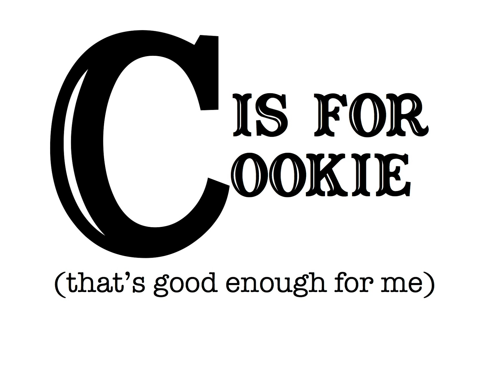 C Is For Cookie Printable