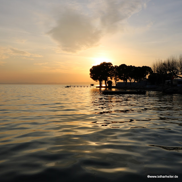 Bardolino Garda Sunset Italy Italien