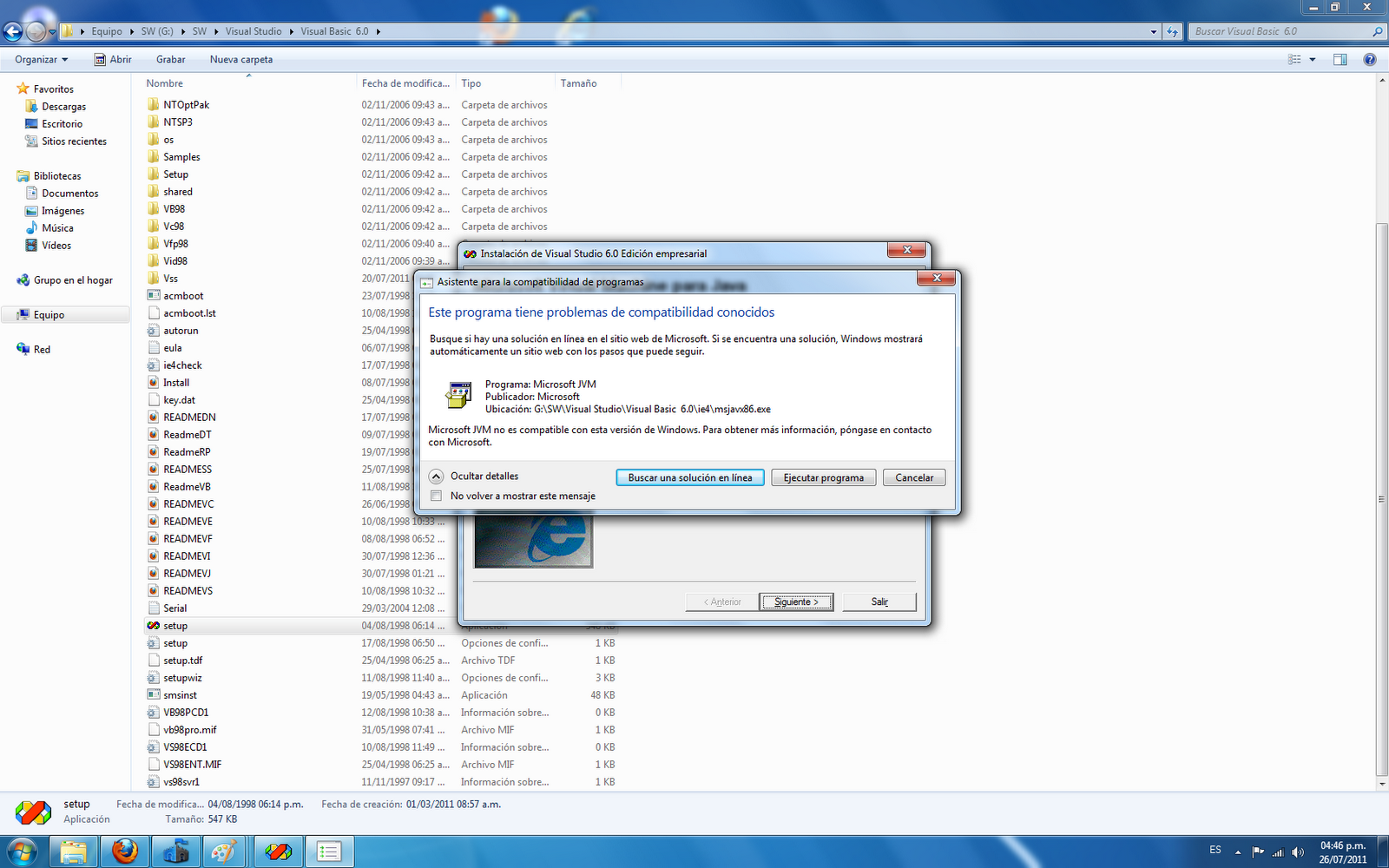 El blog del herr instalar visual basic 6 0 desde windows 7 32 bits 