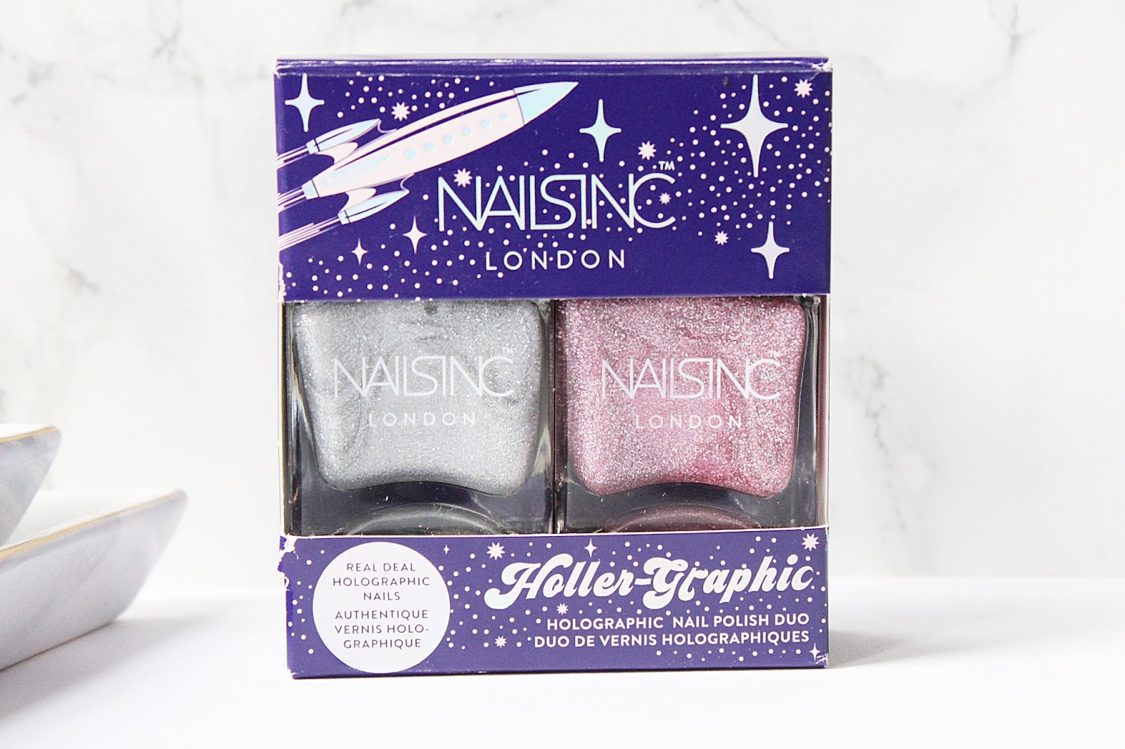 Nails Inc Holler-Graphic Nail Polish Duo Review (+ Swatches 