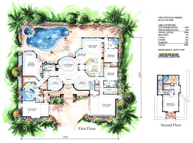 luxury house plans with pools