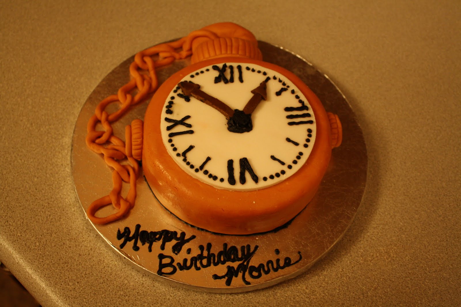 Jenn's Fun Cakes Pocket Watch Cake