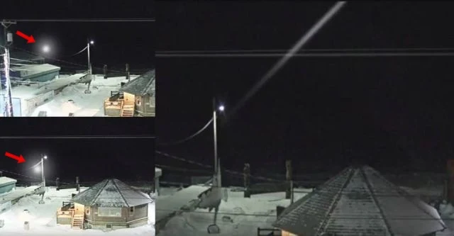 In Alaska cameras recorded an unusual UFO