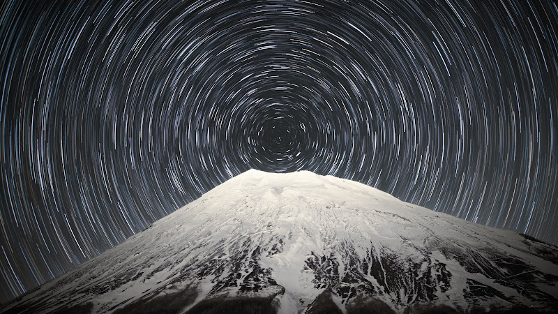 Sky Full of Stars above Mount Fuji