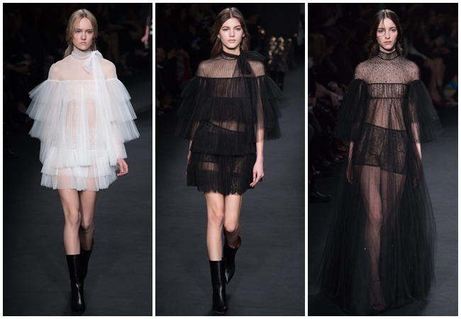 Valentino 2015 AW, Harleth Kuusik、Valery Kaufman、Clémentine Deraedt cf. Valentino 2015 AW Little White Tulle Dress