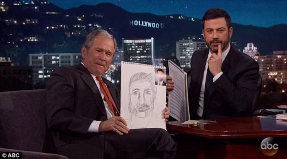 1 Goerge W. Bush praises Jimmy Kimmel's anti-Trump Oscars opening monologue