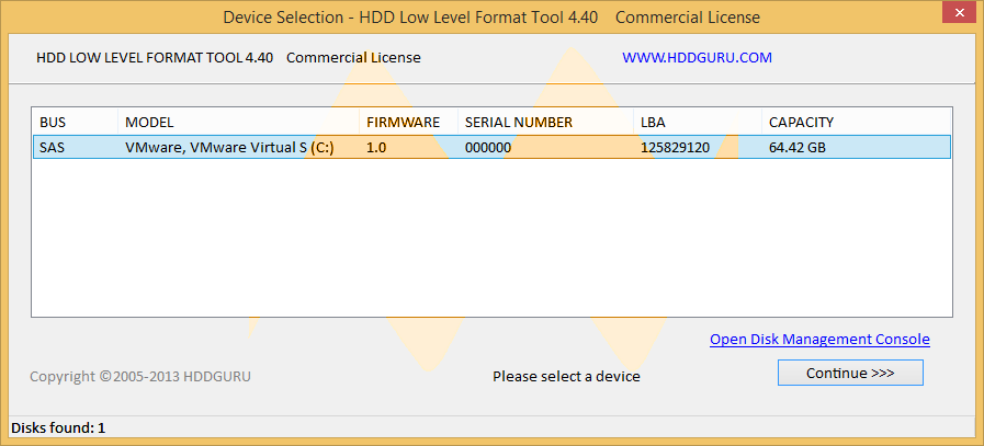 HDD Low Level Format Tool 4.40