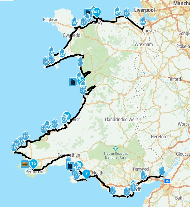 Tour Route - Wales