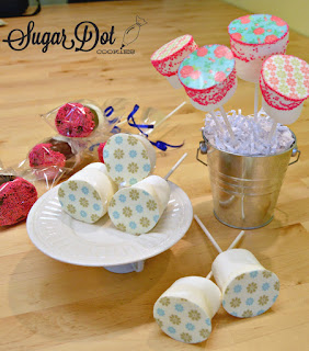 sugar dot cookies tutorial chocolate dipped marshmallow pops with sugar stamp sheets