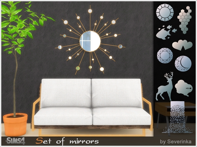 Sims 4 CC's The Best Set of mirrors by Severinka