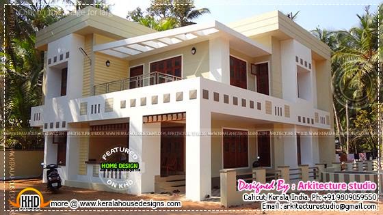 Finished house in Kerala