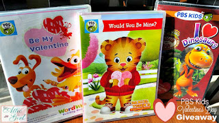 PBS Kids Valentine's Day DVDs Dinosaur Train, Daniel Tiger, WordWorld
