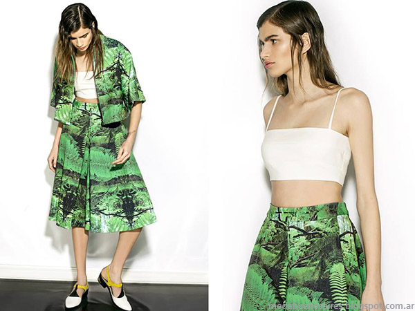 Nous primavera verano 2015, estampas tropicales moda verano 2015.