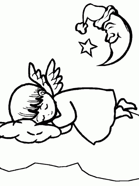 Kids Page: Angel Coloring Pages