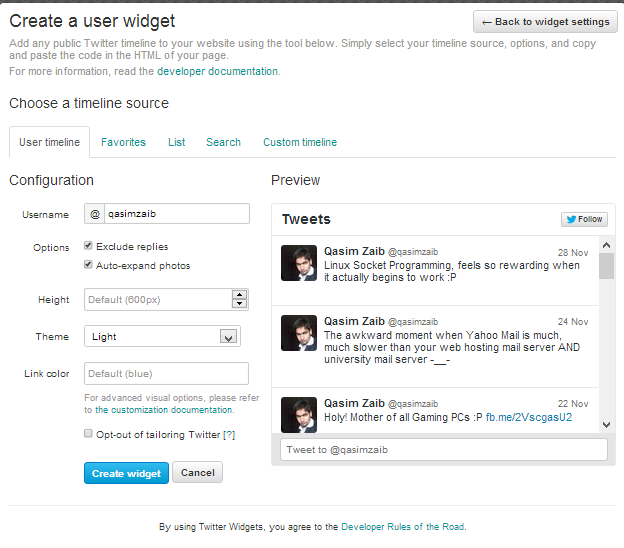 How to create rss feeds for twitter profiles 
