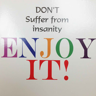 Don't Suffer from Insanity Enjoy It
