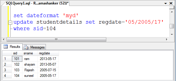 Sql date 103