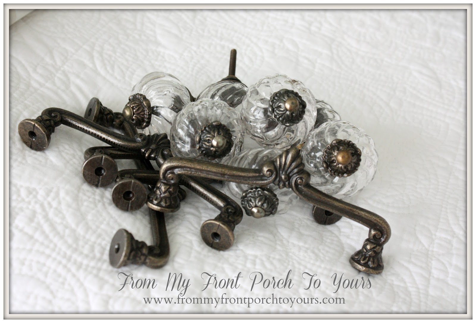 From My Front Porch To Yours- Inexpensive Details- Hobby Lobby Glass Knobs