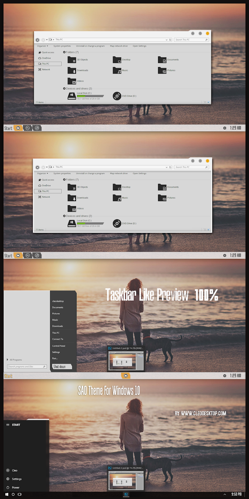 SAO Theme For Windows10 November 2019 Update 1909 Lenxp