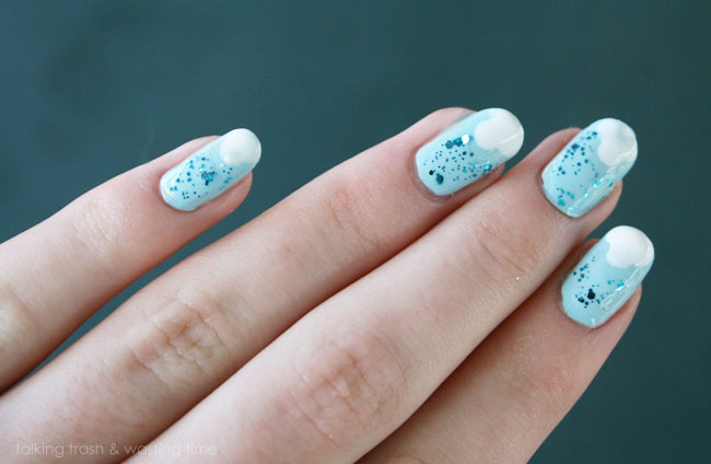 Easy Blue And White Flowers - Nail Art | iBeautyBoutique - YouTube