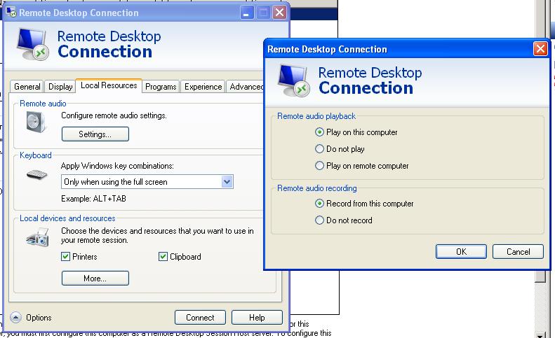 mstsc multimon not working
