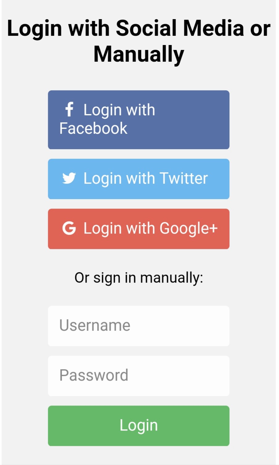 div class container form action action page php div class row h2 style text align center login with social media or manually h2 div div class container form action action page php div class row h2 style text align center login with social media or manually h2 div