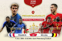Live Streaming Francis vs Belgia Semi Final Piala Dunia 2018