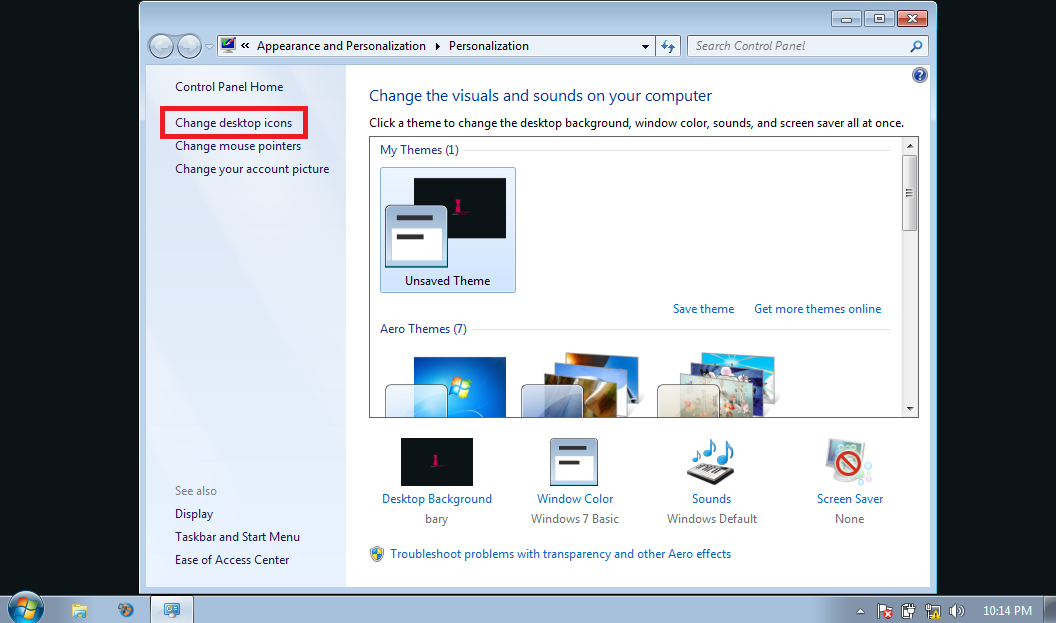 Troubleshooting перевод. Cara menyembunyikan icon recycle bin di Windows 11.