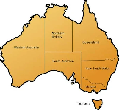 Australia map picture