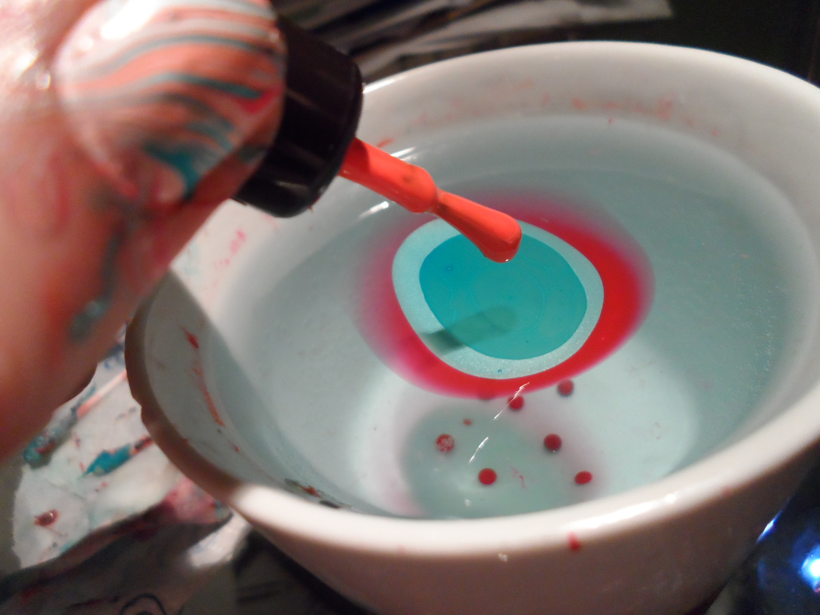 Indigo Silk DIY Marble Effect Nails!