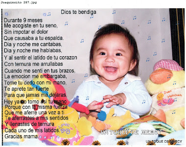 UN POEMA DE MI BEBE PARA MI